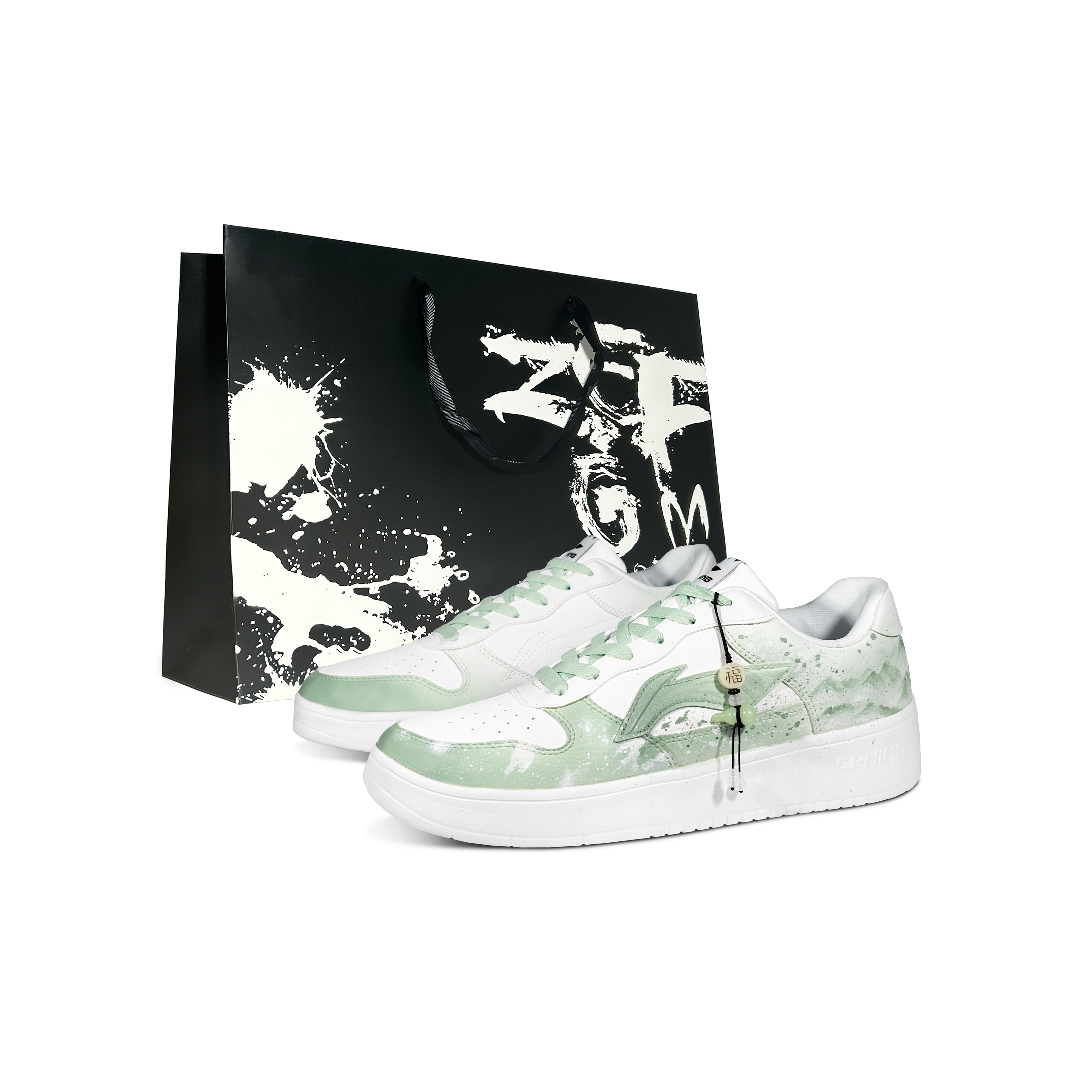 LINING Кроссовки для скейтбординга Pontoon Boats Blessing Wealth Mountain, износостойкие, дышащие, низкие, мужские, зеленые, белые 
LINING Кроссовки для скейтбординга Pontoon Boats Blessing Wealth Mountain, износостойкие, дышащие, низкие, мужские, зеленые, белые