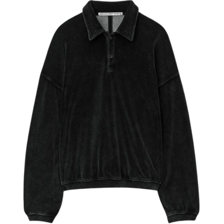 Поло с вышитым логотипом Alexander Wang, черный
Поло с вышитым логотипом Alexander Wang, черный