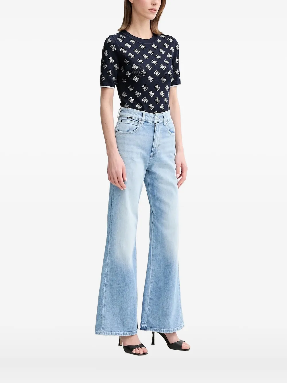 Топ с короткими рукавами и логотипом GUESS USA, синий
Топ с короткими рукавами и логотипом GUESS USA, синий