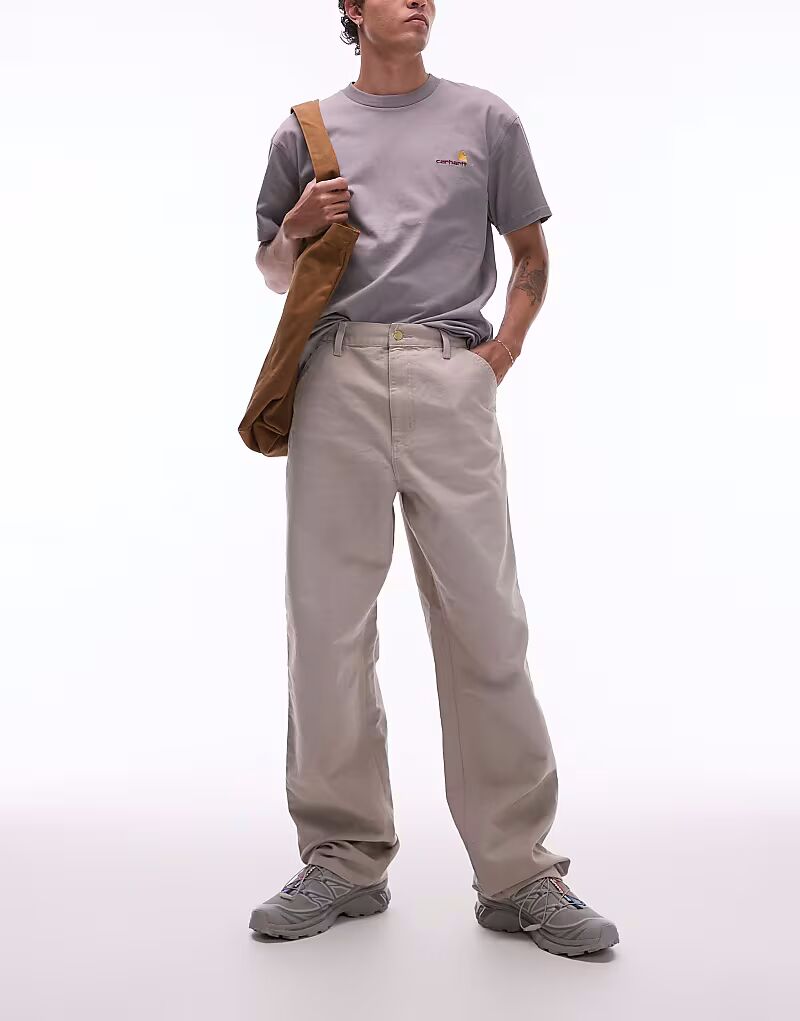 Брюки Carhartt WIP с одним коленом в темно-бежевом цвете
Брюки Carhartt WIP с одним коленом в темно-бежевом цвете