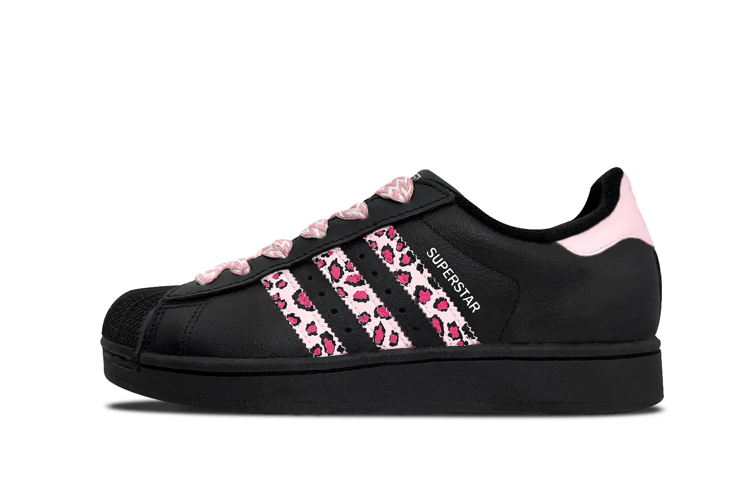 Adidas Originals Детские низкие кеды для скейтбординга Superstar 2 с розовым леопардовым принтом, износостойкие, черные и розовые
Adidas Originals Детские низкие кеды для скейтбординга Superstar 2 с розовым леопардовым принтом, износостойкие, черные и розовые