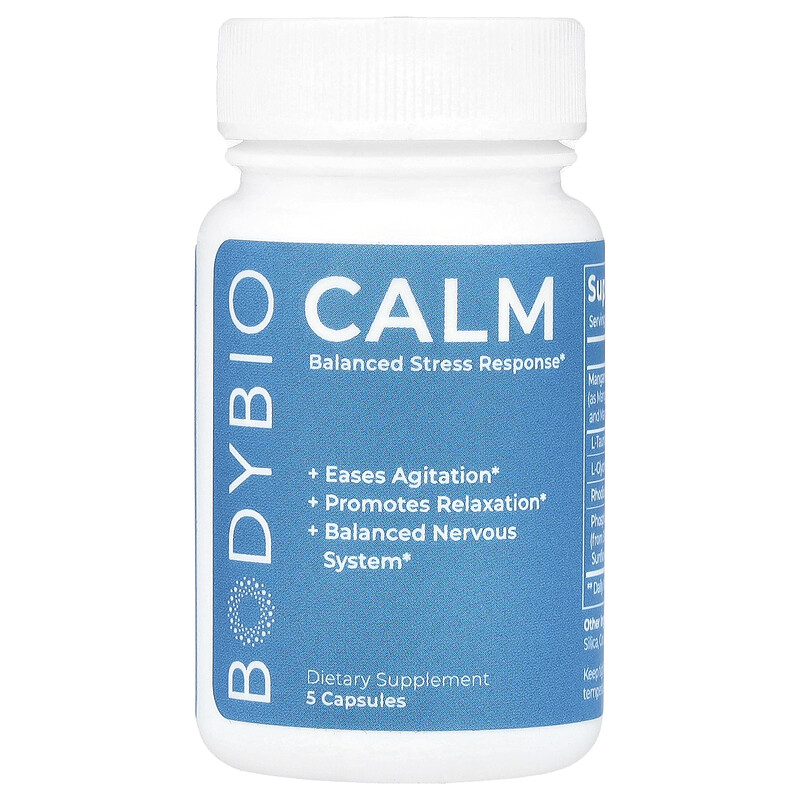 BodyBio, Calm`` 5 капсул
BodyBio, Calm`` 5 капсул