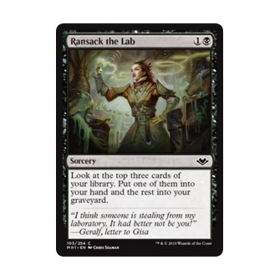 CCG Обыскать лабораторию (С), MTG - Modern Horizons
CCG Обыскать лабораторию (С), MTG - Modern Horizons