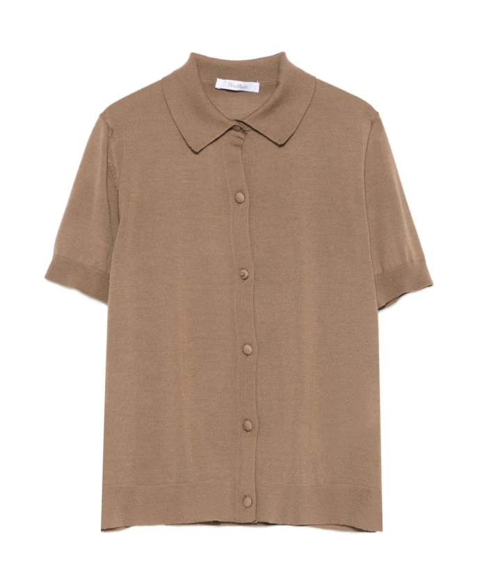 Коричневый шерстяной свитер с воротником рубашки. Max Mara, коричневый
Коричневый шерстяной свитер с воротником рубашки. Max Mara, коричневый