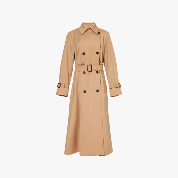 Двубортный плащ из эластичной ткани с завязками на талии Weekend Max Mara, коричневый
Двубортный плащ из эластичной ткани с завязками на талии Weekend Max Mara, коричневый