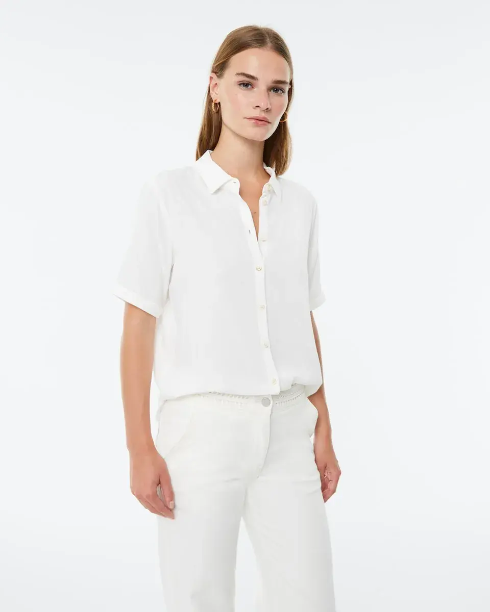 Базовая женская рубашка с коротким рукавом Paz Torras, белый
Базовая женская рубашка с коротким рукавом Paz Torras, белый