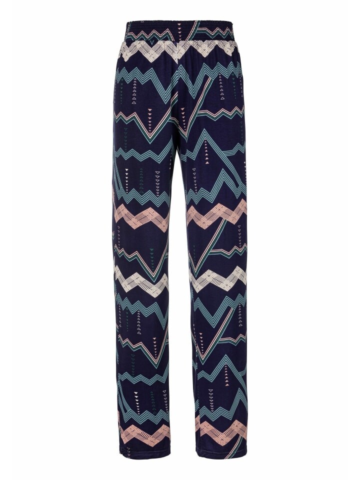 Пижамные брюки LASCANA, цвет allover-dunkelblau 
Пижамные брюки LASCANA, цвет allover-dunkelblau