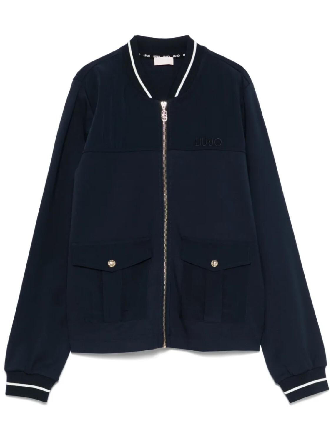 LIU JO бомбер с вышитым логотипом, синий
LIU JO бомбер с вышитым логотипом, синий