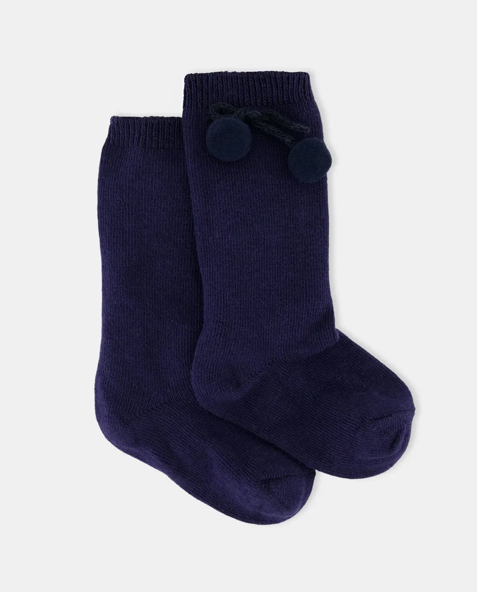 Высокий носок для малышки с помпоном Cotton Juice, светло-голубой
Высокий носок для малышки с помпоном Cotton Juice, светло-голубой