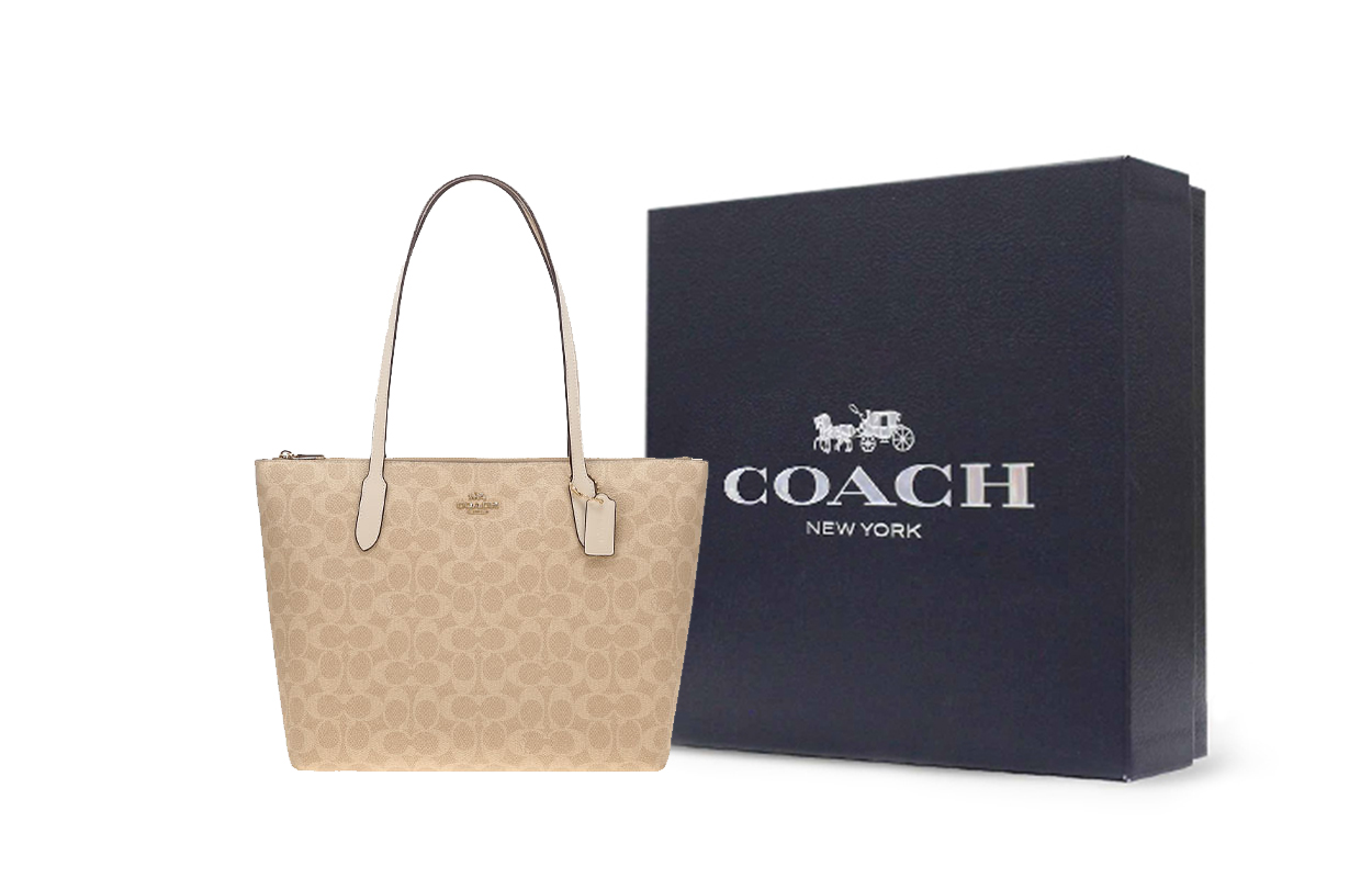 COACH Сумка-шоппер из искусственной кожи среднего размера женская бежевая
COACH Сумка-шоппер из искусственной кожи среднего размера женская бежевая