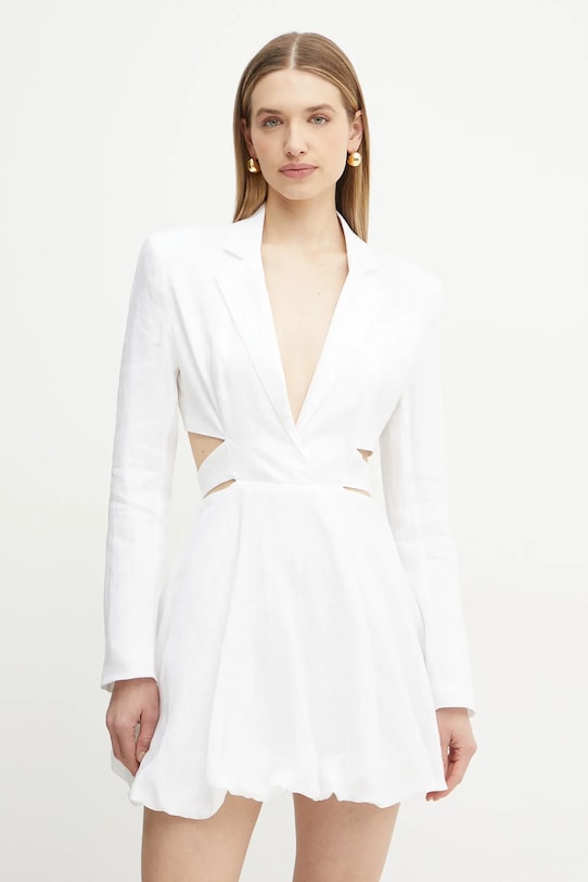 Льняное платье Bardot, белый 
Льняное платье Bardot, белый