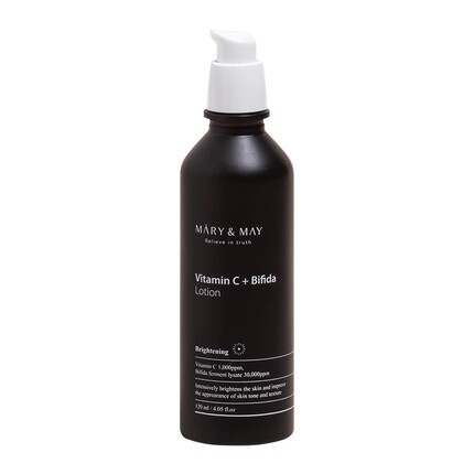 Лосьон Mary&May с витамином C + бифида, 30 000 мг/мл, ферментация с 1000 мг/мл витамина С для осветления и увлажнения, 4,05 жидких унций