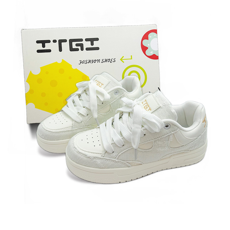 ITGI Антискользящие износостойкие низкие скейтерские унисекс кеды экрю, цвет Ecru
ITGI Антискользящие износостойкие низкие скейтерские унисекс кеды экрю, цвет Ecru