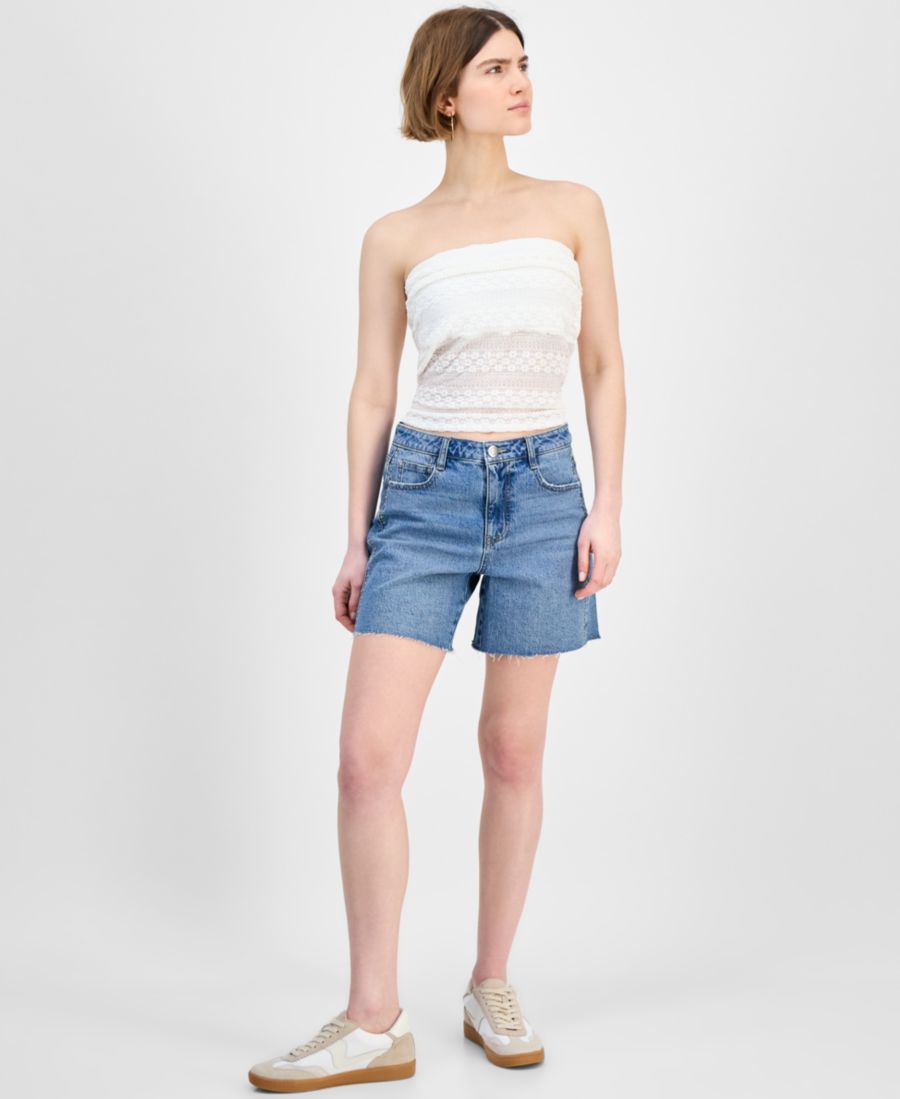 Женские шорты с высокой посадкой и необработанным краем And Now This, Beau Wash
Женские шорты с высокой посадкой и необработанным краем And Now This, Beau Wash