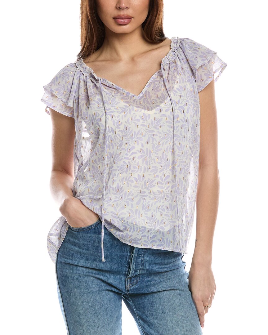 Lovestitch Блузка с рукавами-крылышками, фиолетовый
Lovestitch Блузка с рукавами-крылышками, фиолетовый