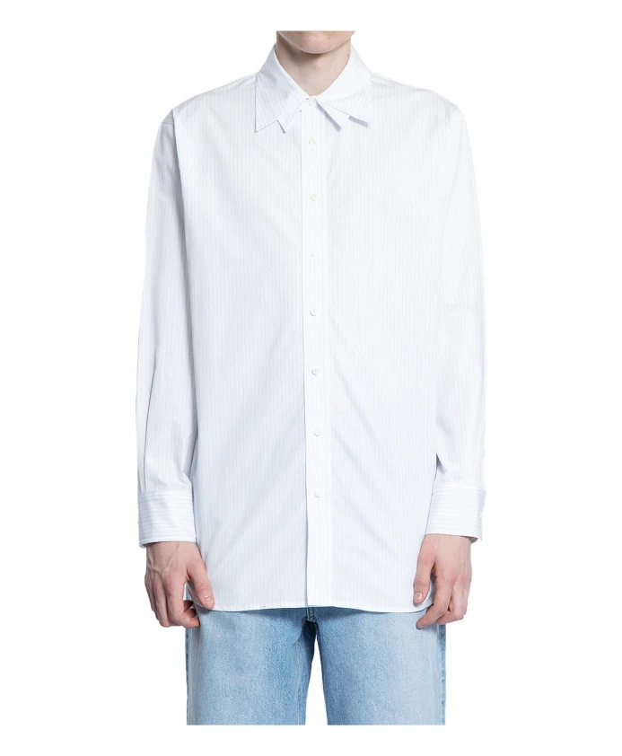 Рубашка в полоску с двойным воротником Recto, синий
Рубашка в полоску с двойным воротником Recto, синий