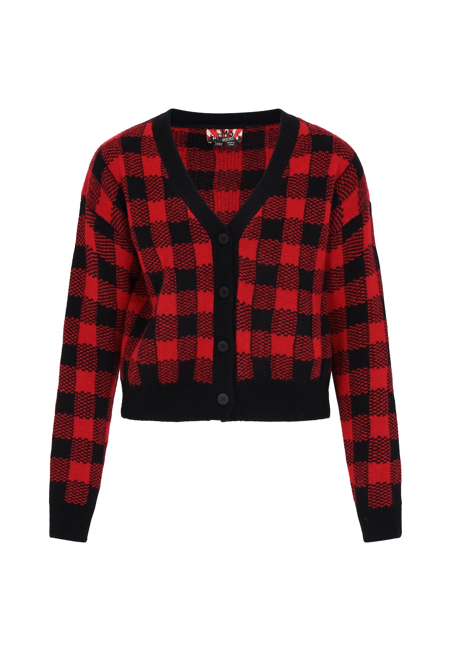 Вязаный кардиган myMo ROCKS, красный/черный
Вязаный кардиган myMo ROCKS, красный/черный