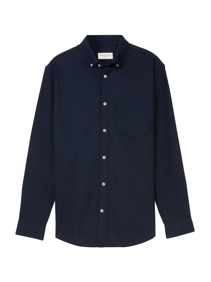 Рубашка обычного кроя на пуговицах TOM TAILOR, темно-синий
Рубашка обычного кроя на пуговицах TOM TAILOR, темно-синий