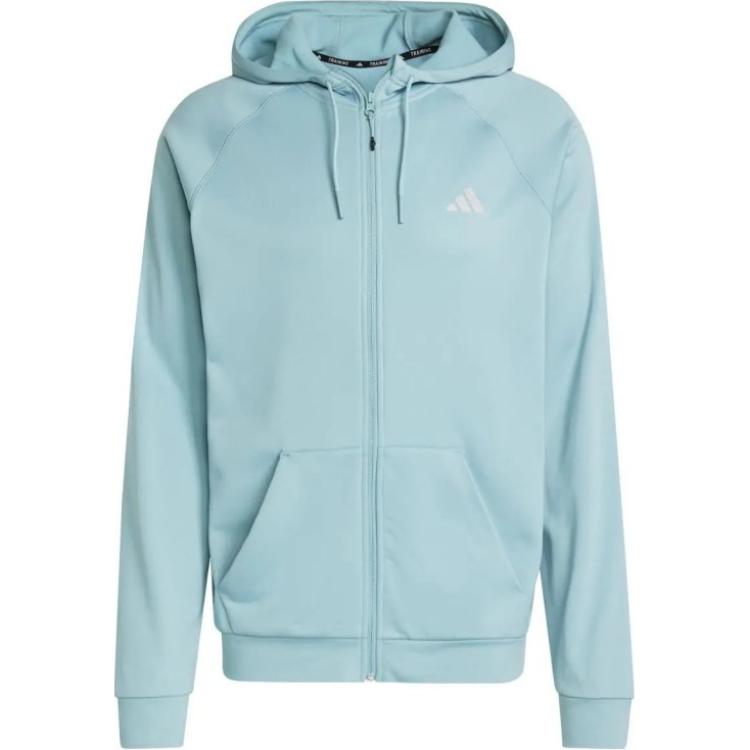 Adidas Толстовка с молнией и большим логотипом, Light Blue 
Adidas Толстовка с молнией и большим логотипом, Light Blue