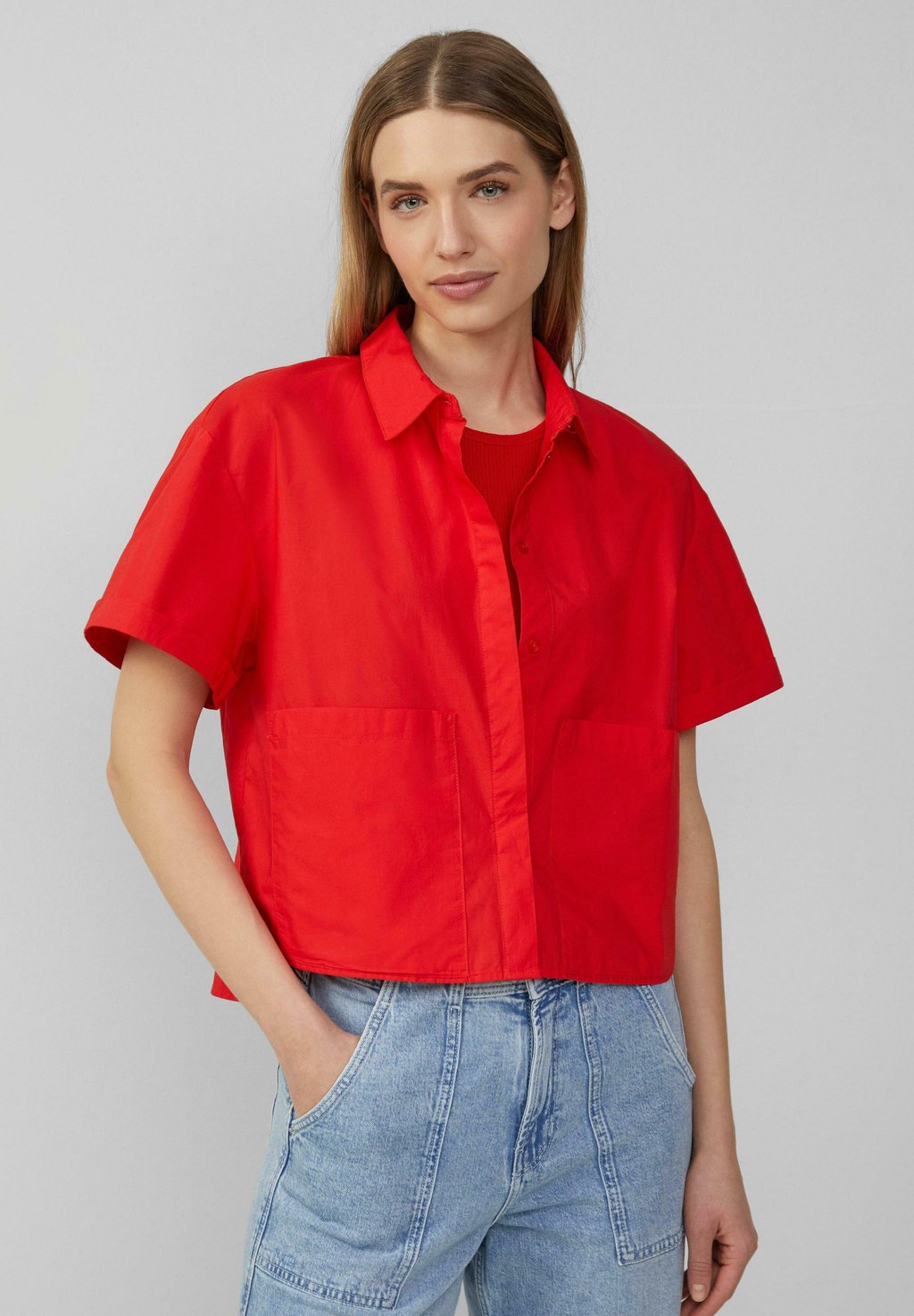 Блузка на пуговицах VERKÜRZTE IM MIT AUFGESETZTEN TASCHEN s.Oliver, светло-красный
Блузка на пуговицах VERKÜRZTE IM MIT AUFGESETZTEN TASCHEN s.Oliver, светло-красный