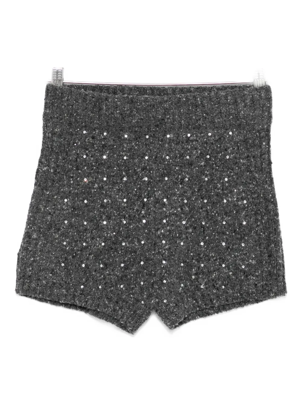 Украшенные трикотажные шорты PINKO, серый 
Украшенные трикотажные шорты PINKO, серый