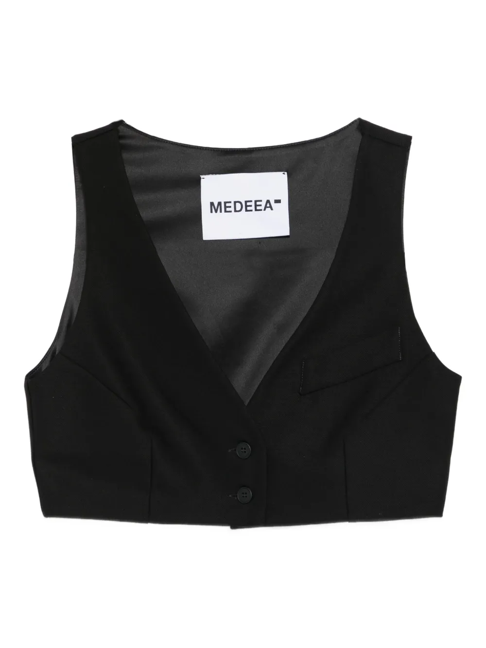 Жилет с карманами на пуговицах Medeea, черный
Жилет с карманами на пуговицах Medeea, черный