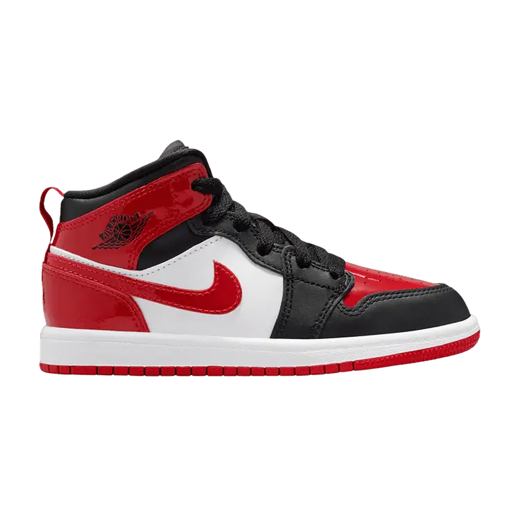 Кроссовки Air Jordan 1 Mid SE PS, Patent Bred Toe
Кроссовки Air Jordan 1 Mid SE PS, Patent Bred Toe