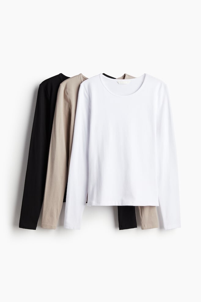 Упаковка из 3 трикотажных рубашек H&M, бежевый
Упаковка из 3 трикотажных рубашек H&M, бежевый