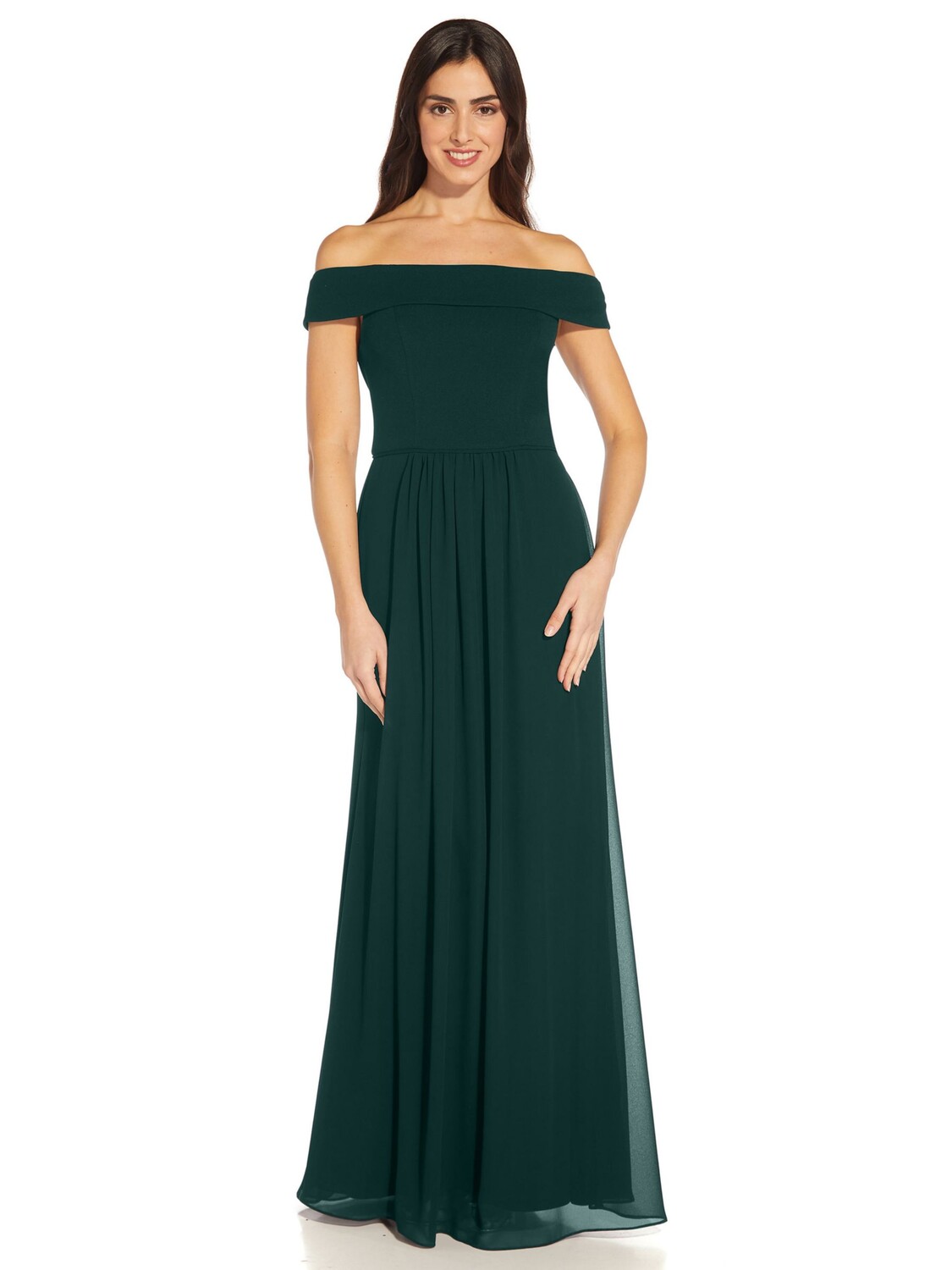 Платье макси из креп-шифона Adrianna Papell, Hunter
Платье макси из креп-шифона Adrianna Papell, Hunter