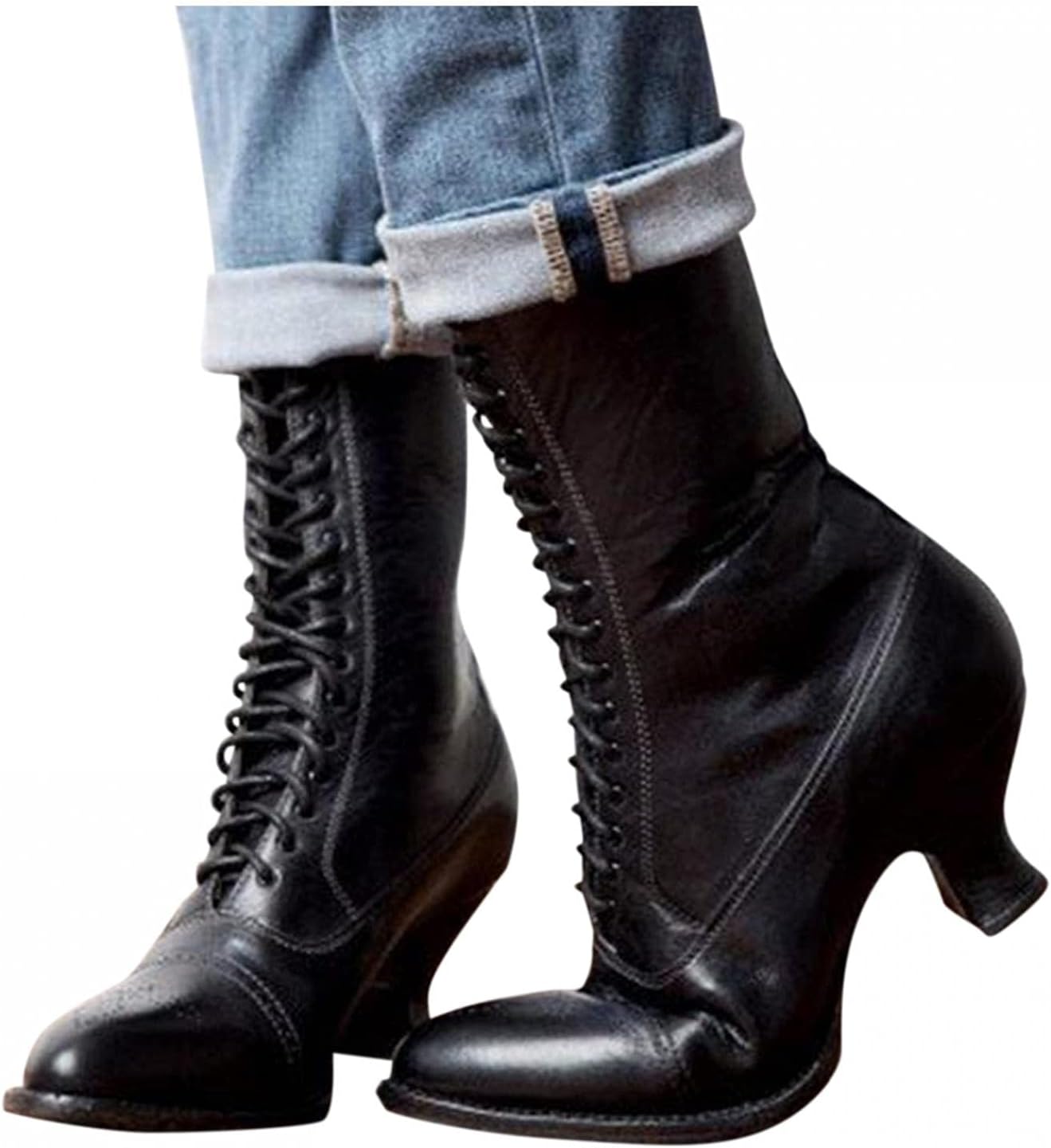 Женские боевые ботинки Hbeylia средней длины, модные винтажные кожаные с шнуровкой, заостренный носок, невысокий каблук-киtten, короткие мотоциклетные ботинки, римские готические ботильоны для женщин, костюмированные сапожки для Хэллоуина, черны...
Женские боевые ботинки Hbeylia средней длины, модные винтажные кожаные с шнуровкой, заостренный носок, невысокий каблук-киtten, короткие мотоциклетные ботинки, римские готические ботильоны для женщин, костюмированные сапожки для Хэллоуина, черны...