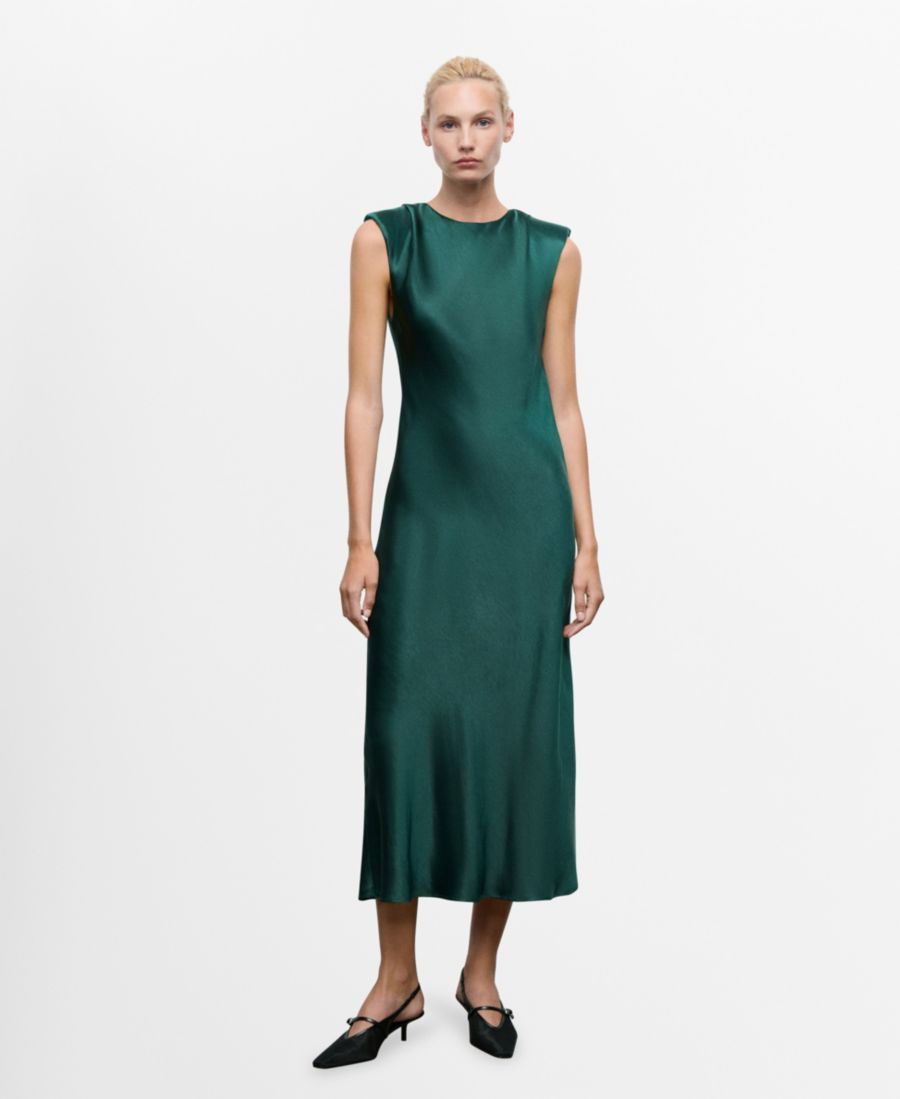 Женское приталенное атласное платье MANGO, Green
Женское приталенное атласное платье MANGO, Green