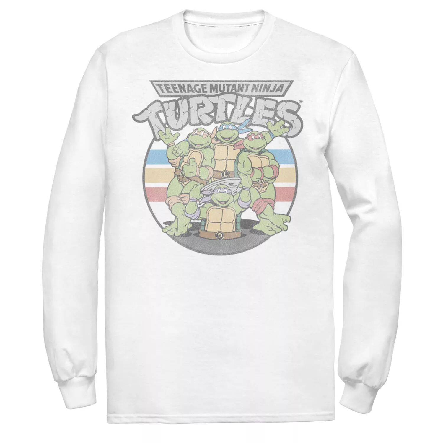 Мужская футболка в стиле ретро с изображением черепашек ниндзя, групповая съемка Licensed Character
Мужская футболка в стиле ретро с изображением черепашек ниндзя, групповая съемка Licensed Character