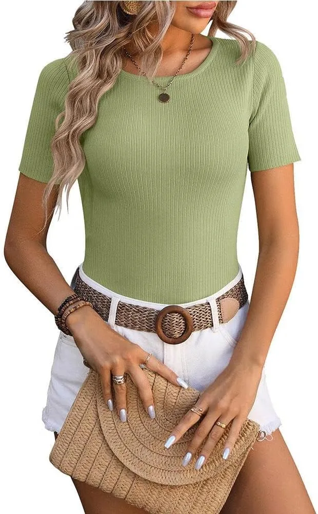 Женский короткий рукав водолазка рифленая FMCHICO
Женский короткий рукав водолазка рифленая FMCHICO