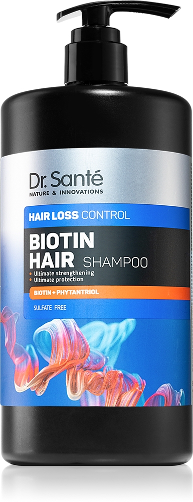 Шампунь для укрепления волос с биотином против выпадения волос Dr. Santé, 1000 мл
Шампунь для укрепления волос с биотином против выпадения волос Dr. Santé, 1000 мл