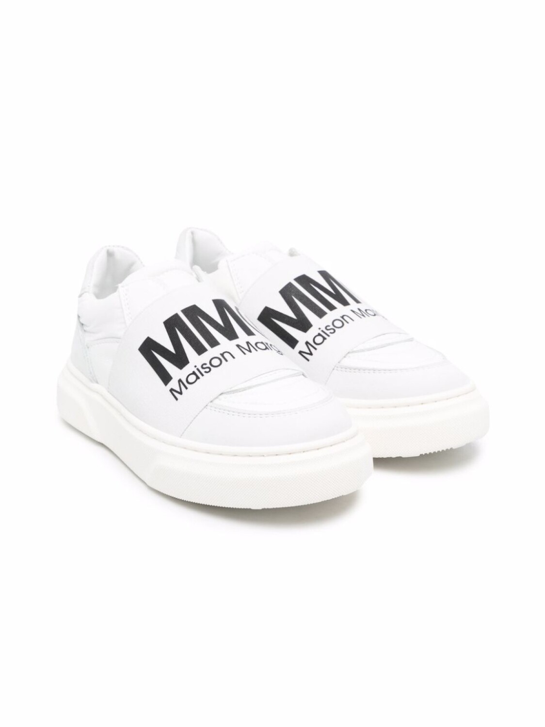 MM6 Maison Margiela Kids слипоны с логотипом, белый
MM6 Maison Margiela Kids слипоны с логотипом, белый