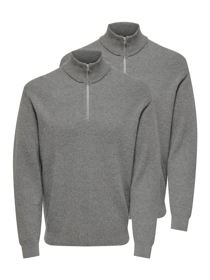 Толстовка ONLY & SONS, средний серый меланж
Толстовка ONLY & SONS, средний серый меланж