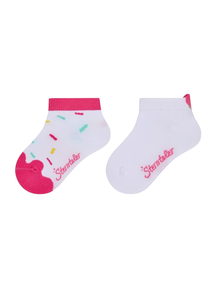 Sterntaler Носки для кроссовок, 2 шт., белый, в форме рожка мороженого
Sterntaler Носки для кроссовок, 2 шт., белый, в форме рожка мороженого