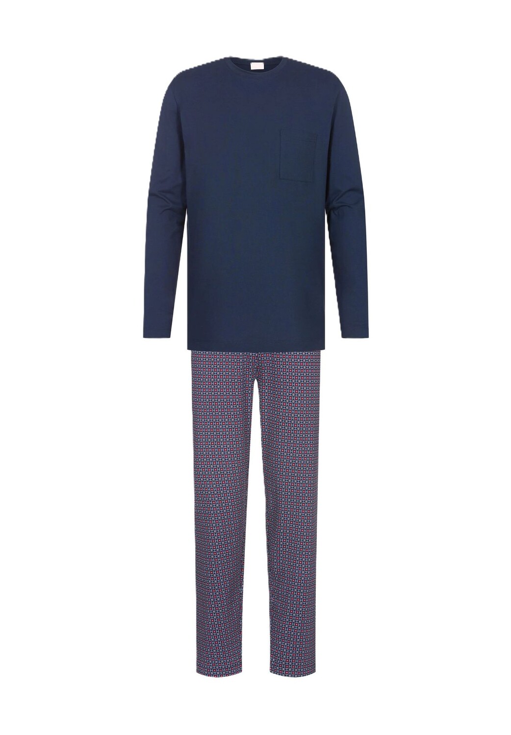 Мужская минималистичная пижама с нагрудным карманом и красной плиткой Mey, цвет 668 Yacht Blue
Мужская минималистичная пижама с нагрудным карманом и красной плиткой Mey, цвет 668 Yacht Blue