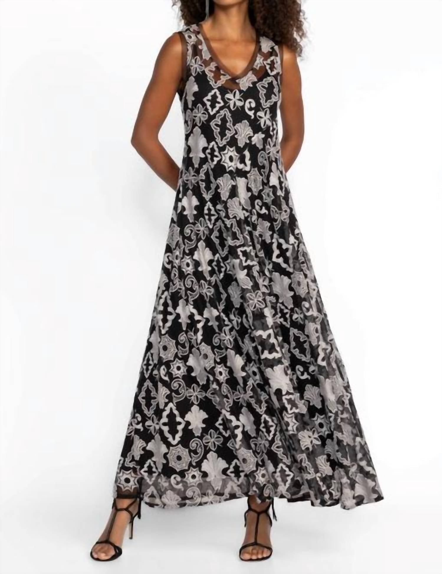 Черное платье-комбинация Mazzy Bias Johnny Was
Черное платье-комбинация Mazzy Bias Johnny Was