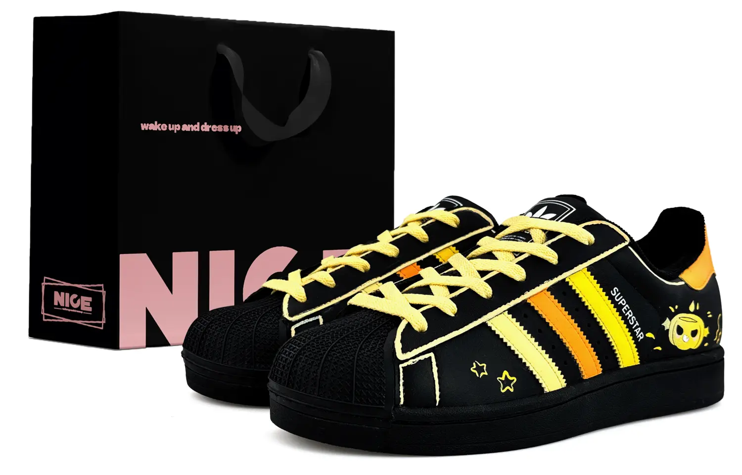 Adidas Originals Superstar 2 устойчивые к истиранию низкие детские скейтбординг кроссовки black orange для подростков
Adidas Originals Superstar 2 устойчивые к истиранию низкие детские скейтбординг кроссовки black orange для подростков