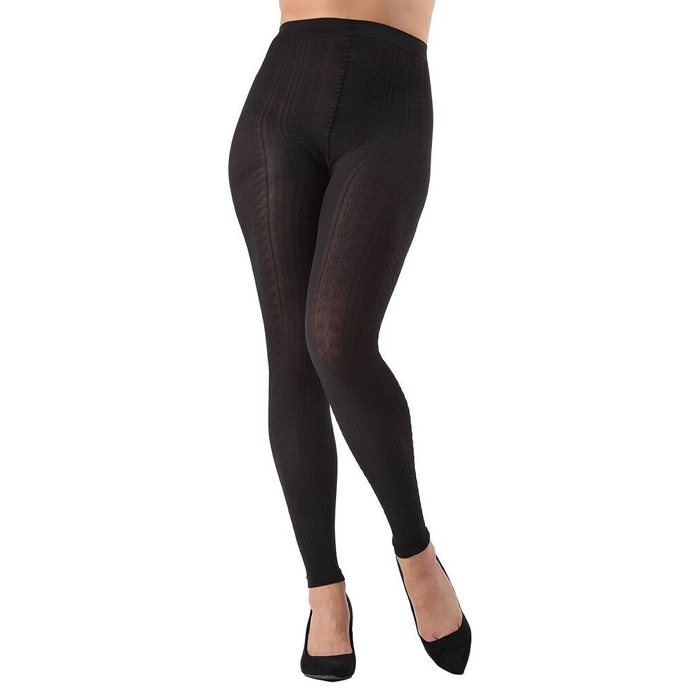 Текстурированные полупрозрачные колготки без стопы MeMoi, черный
Текстурированные полупрозрачные колготки без стопы MeMoi, черный