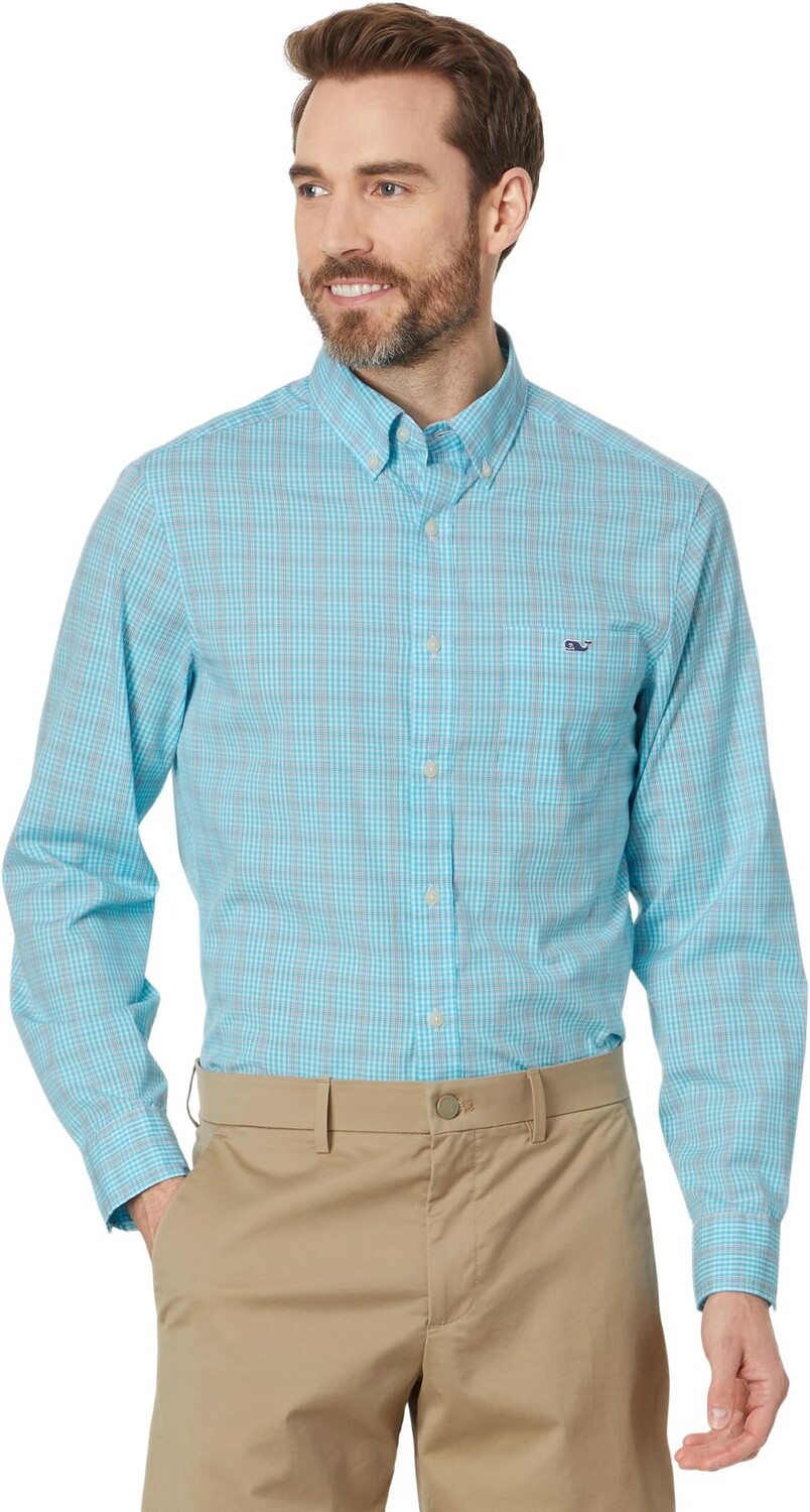 Рубашка Vineyard Vines Check Stretch Poplin, цвет Mist Blue Plaid
Рубашка Vineyard Vines Check Stretch Poplin, цвет Mist Blue Plaid