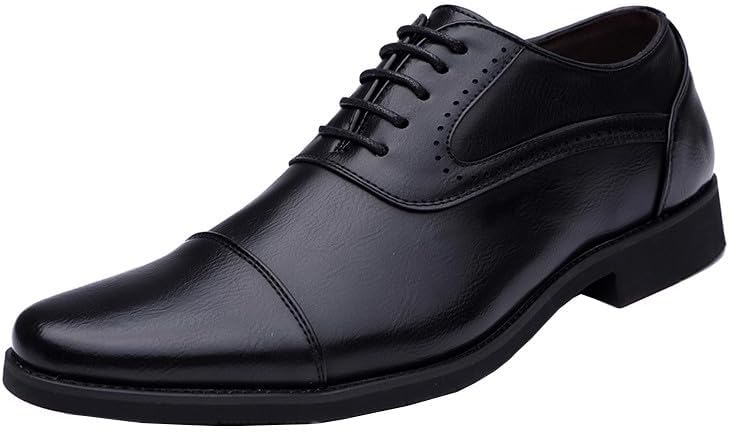 Мужские туфли Santimon Oxford с классической шнуровкой, формальные с закрытым носком, повседневные и офисные деловые туфли, черный
Мужские туфли Santimon Oxford с классической шнуровкой, формальные с закрытым носком, повседневные и офисные деловые туфли, черный