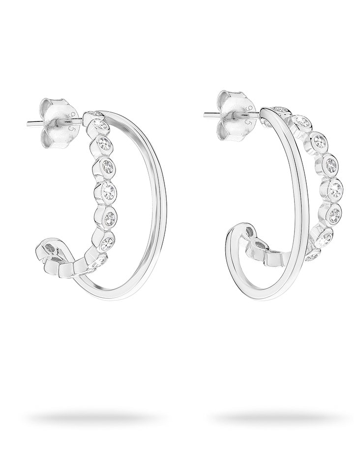 Tamaris Серебряные серьги-полукольца с драгоценными камнями
Tamaris Серебряные серьги-полукольца с драгоценными камнями