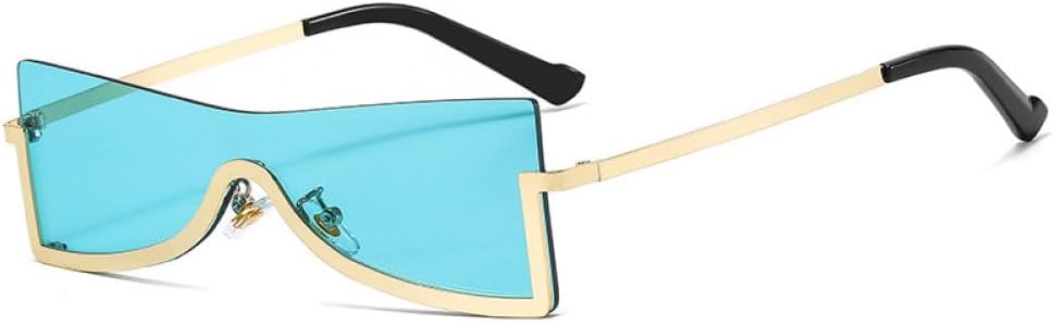 Женские металлические солнцезащитные очки One Piece в стиле панк, полуободковые солнцезащитные очки, модные цветные очки с защитой от УФ-излучения UV400 MTZJH, Gold Green
Женские металлические солнцезащитные очки One Piece в стиле панк, полуободковые солнцезащитные очки, модные цветные очки с защитой от УФ-излучения UV400 MTZJH, Gold Green