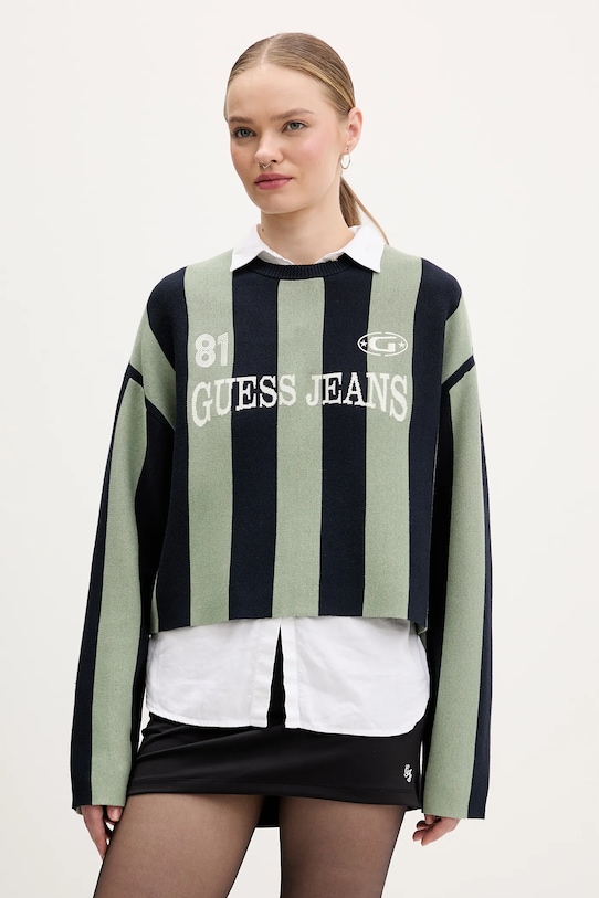 Свитер Guess Jeans, зеленый
Свитер Guess Jeans, зеленый