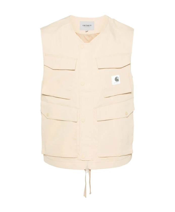 Водоотталкивающий жилет с 3D карманами. Carhartt Wip, бежевый
Водоотталкивающий жилет с 3D карманами. Carhartt Wip, бежевый