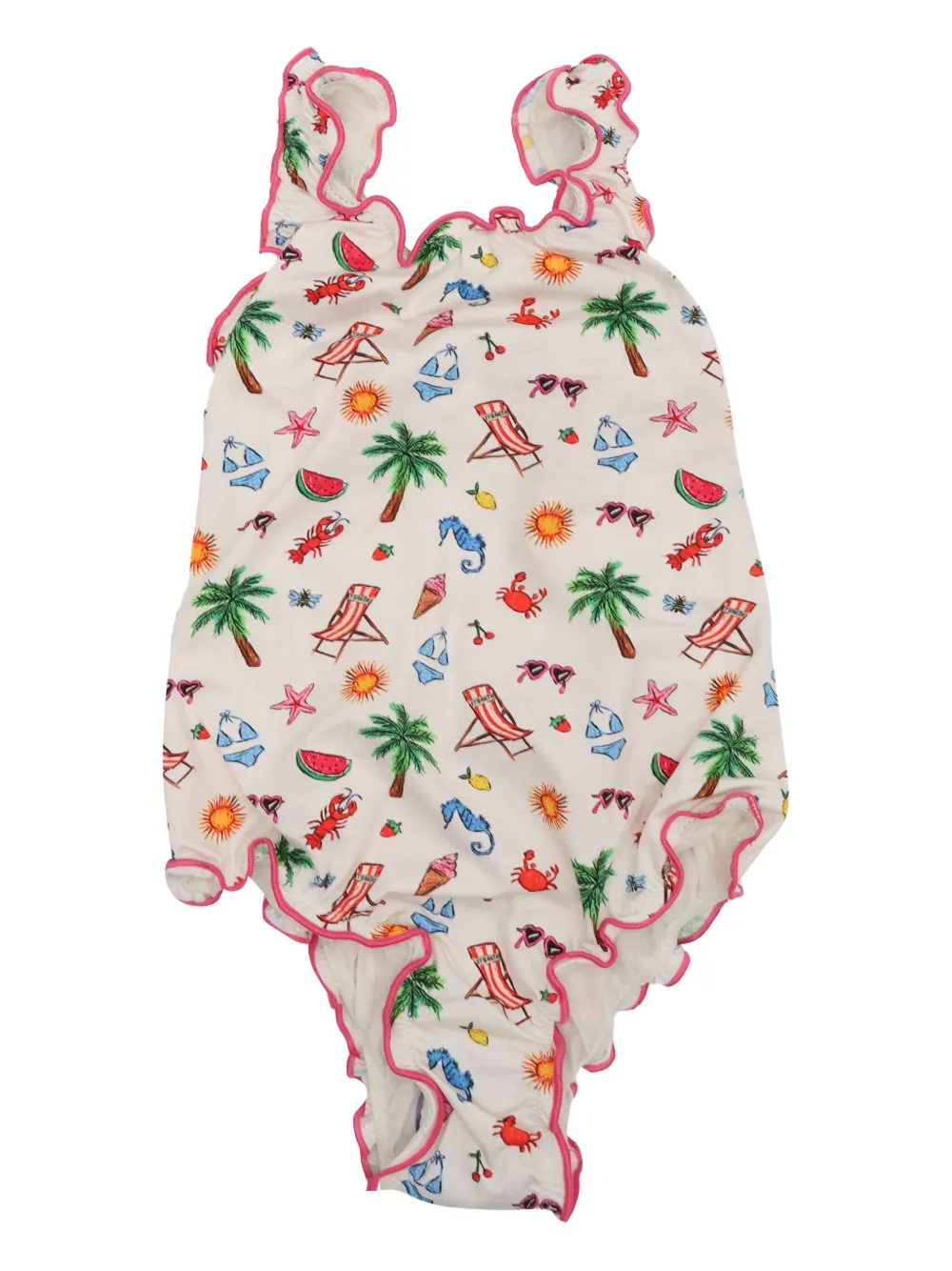 Купальник с оборками и принтом MC2 Saint Barth Kids, белый
Купальник с оборками и принтом MC2 Saint Barth Kids, белый