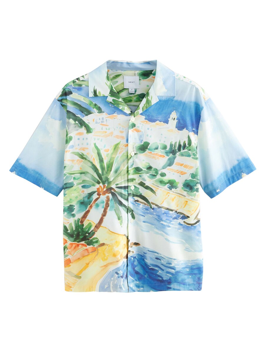 Рубашка обычного кроя на пуговицах Next, синий
Рубашка обычного кроя на пуговицах Next, синий