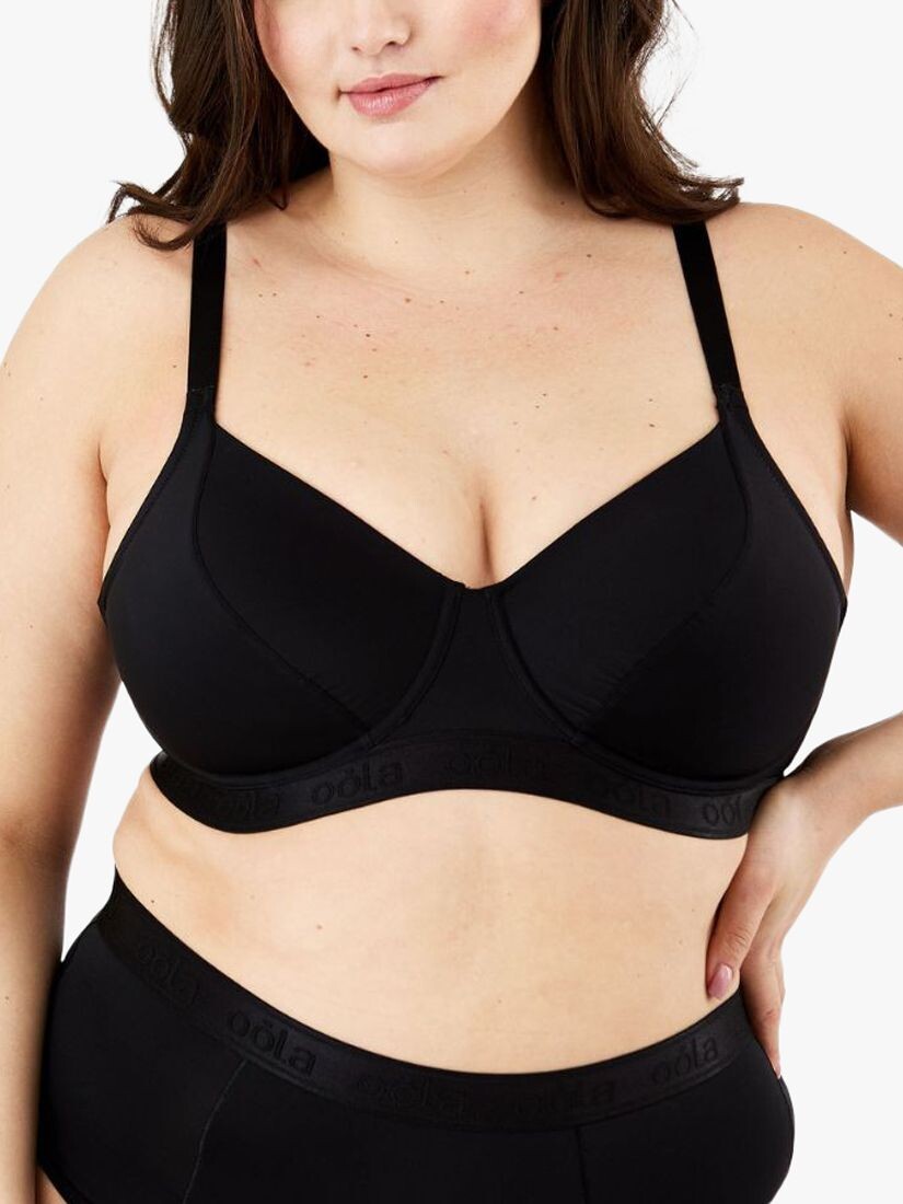 Oola Belgium Бюстгальтер на косточках с полной чашкой на каждый день, черный
